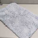 Bathroom Rugs Non Slip 24"x16", Absorbent Bath Mats Quick Dry, Shaggy Microfiber Bath Rugs, Extra Soft Plush, Machine Washable Bath Mats for Bathroom Floor, Tub and Shower, Blue Grey