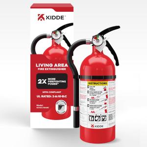 Kidde Fire Extinguisher for Home, Residential and Living Area Use, 2A10BC