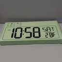 CYMHCHL Large Digital Wall Clock 17.2" Bluetooth Auto Time Sync Led Digital Clock Large Display 11 RGB Colors Auto-Dimming/DST Big Timer with Remote Control for Living Room Classroom Decor Garage Gym