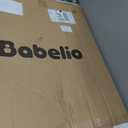 BABELIO Safety Gate Door Fits for Stairs, Narrow and Wide Doorways with Auto Close, Easy Install, No Drilling, Pressure Mounted for Baby, Child, Pets, Dog/Puppy, 26''-40'', White
