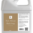 African Black Soap Liquid 32 oz. | 100% Pure Natural Raw Organic Soap from Ghana | Body Wash, Face Cleanser, Hair Shampoo & Conditioner