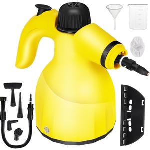 Steam Cleaner, Aspiron Steamer, 248F High-Temperature Steam for Floors, Upgrade Steamer for Upholstery, Floors, Tiles, Car (Yellow)