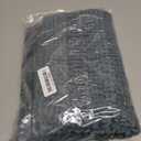 H.VERSAILTEX Bath Mats for Bathroom Non Slip Extra Thick Chenille Striped Bath Rug 24" x 36" Absorbent Non Skid Fluffy Soft Shaggy Rugs Washable Plush Mats for Indoor, Bath Room, Tub - Stone Blue