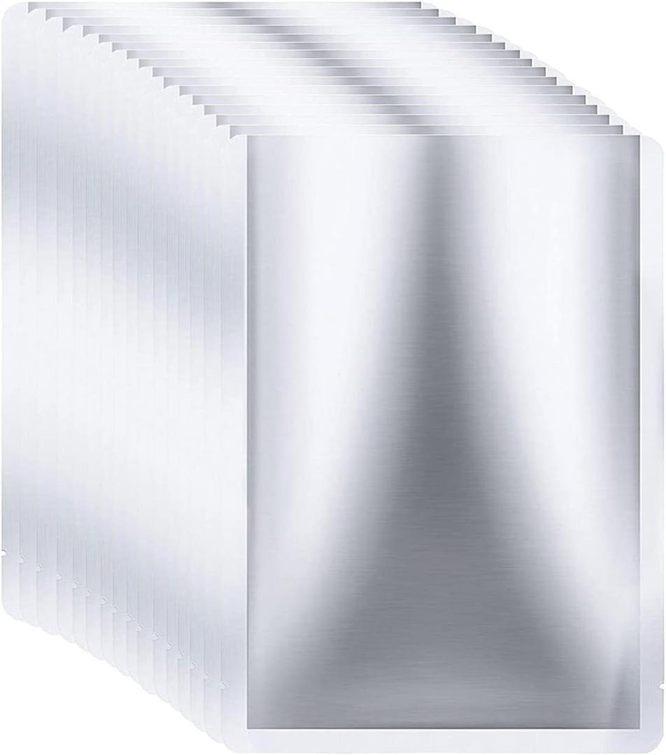 100 Pieces 1 Gallon Mylar Bags 10 x 14 Inch, 5 Mil Mylar Bags for Food Storage Coffee Tea Beans Dry Food, Thick Sealable Mylar Bag