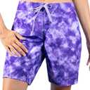 Kanu Surf Womens Marina UPF 50 Active Swim Board Short (Reg & Plus Sizes) (8, Sydney Purple)