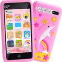 Kids Smart Phone Toys with 3.97" Touchscreen, Birthday Gifts for Kids Ages 3-12, Toddler Learning Cell Phone with Games & Dual Camera, Girls Phone Toys for Age 3 4 5 6 7 8 9 Years Old