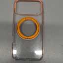 TORRAS 360 Magnetic Stand for iPhone 17 Pro Max Case, [Fit for MagSafe] [4X Military-Grade Protection] Slim Case for iPhone 17 Pro Max 6.9" 2025, Clear-Orange, Ostand O3 Fitness Series