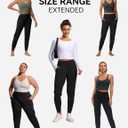 THE GYM PEOPLE Women's Joggers Pants Lightweight Athletic Leggings Tapered Lounge Pants for Workout, Yoga, Running (Black, S)