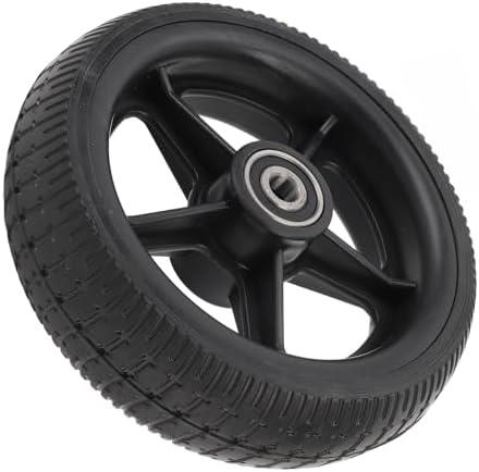 Electric Scooter Rear Wheel Assembly, Shock Absorbent 6.5in Anti Slip Rubbe, Material,Explosion Proof Scooter Rear Tire Wheel for Replacement