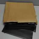 Shutex Extra Capacity Plastic Hanging File Folders,12 Pack Reinforced Hang Folders Letter Size,Accordian Pocket,Heavy Duty 2 Inch Expansion,Hard Hanging Folder Organizer for Office Home,Black