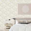 Rugreat Modern Floral Wallpaper Peel and Stick Boho Leaf Flower Contact Paper for Cabinets Self Adhesive Removable Wallpaper for Bathroom Waterproof Botanical Contact Paper Colorful 197inL 17.3inW