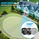 Retractable Garden Hose Reel 1/2"x130 ft, Automatic Hose Reel with 7 Pattern Nozzle,Any Length Lock Wall Mounted &180 Deg Swivel