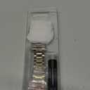 MioHHR Solid Stainless Steel Band Compatible with Apple Watch 49mm Ultra 3/2/1, Metal Strap with Soft TPU Case for iWatch Series Ultra 3/2/1 49mm Women and Men, Silver/Gold