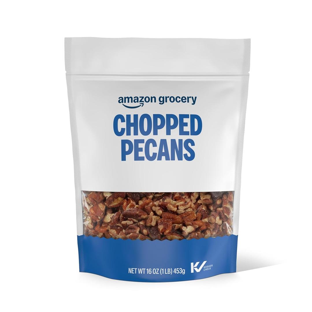 Amazon Grocery, Chopped Pecans, 16 Oz (Previously Happy Belly, BB 08/27/26
