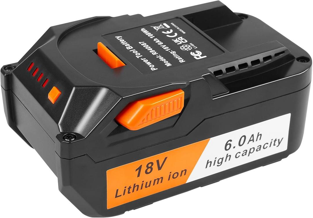 Fancy Buying 18V 6.0Ah Replacement Battery for RIDGID R840087 R840083 R840086 R840084 AC840086 AC840085 18V Drill Battery