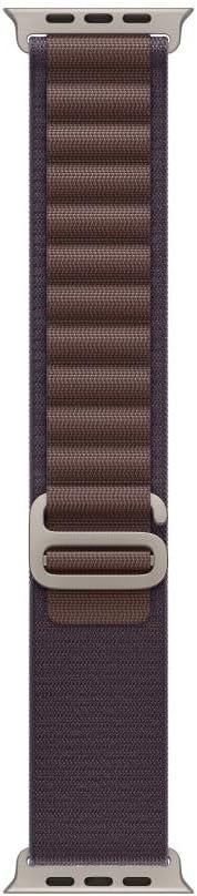 Apple Watch Band - Alpine Loop (49mm) - Indigo with Rugged Titanium Finish - Medium (Medium - fits 145190mm wrists)