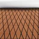 Fullfire Boat Flooring - EVA Foam Boat Decking - Marine Mat Self-Adhesive Flooring Sheet Marine Carpet for Motorboat Yacht Kayak RV (94" x 47", Brown With Black Lines)