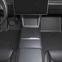 SUPER LINER Tesla Model Y Juniper 2025 2026 Floor Mats Full Set Pack of 6 Extra-Thick TPE Cabin Protect for 5-Seater | All-Weather Cargo Liners & Pet & Child-Friendly Accessories