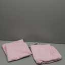 Home Brilliant Pillow Covers 20x20 Throw Pillow Cover Super Soft Striped Velvet Cushion Cover for Living Room, 50cm, 20 x 20 Inch, Blush Pink