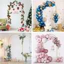 Metal Arch Backdrop Stand 7.2FT Gold Wedding Balloon Arched Backdrop Stand Square Arch Frame for Birthday Party Bridal Baby Shower Ceremony Decoration