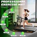 PRAISUN 0.56" Rubber Top Gym Flooring, Heavy Duty Interlocking Gym Mats for Home Gym, Non-Slip Workout Mat, 24 x 24in Large Gym Floor Mat, Protect Floors from Weights & Equipment, 48 Sq Ft, Pure Black