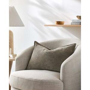 Livabliss Karling630042 Accent Pillow, 20" L x 20" W, Grey