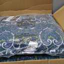 Arden Outdoor Deep Seat Cushion Set (4-Pack), 24 in x 24 in, Weather-Proof, Rain-Proof, Fade Resistant Patio Cushion for Chair, Sofa, and Couch Sapphire Aurora Blue Damask