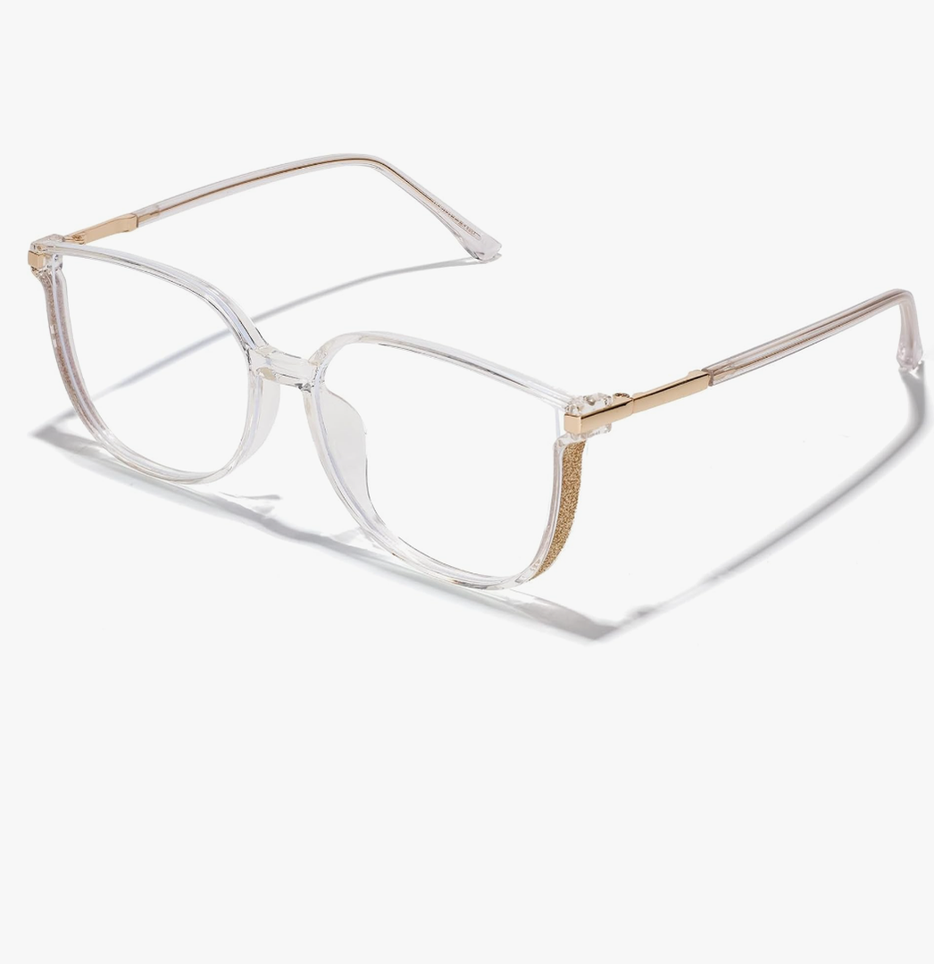 Vintage Cat-eye Blue Light Blocking Glasses for Women, Lightweight TR90 Fashion Eyeglasses