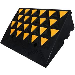 BESEA Rubber Curb Ramp 6" inch High 23.6" Length (Heavy Duty Ramp, 1PCS), for Driveway Curb Ramp Car Motorcycle Loading Dock Truck Pickup Truck Threshold Ramp(6 inch Height, Capacity 60000lbs)-1pack