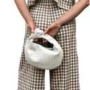 codcm Women's 2 Piece Gingham Set Summer Outfits Ruffle Tank Top and Wide Leg Pants Matching Lounge Set XL