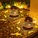 2 Pack Horse Solar Lanterns Outdoor Waterproof,Hanging Solar Lights Horse Gifts for Women Men Metal LED Decorative Light for Yard,Patio,Lawn,Tabletop,Pathway,Landscape,Garden Decor