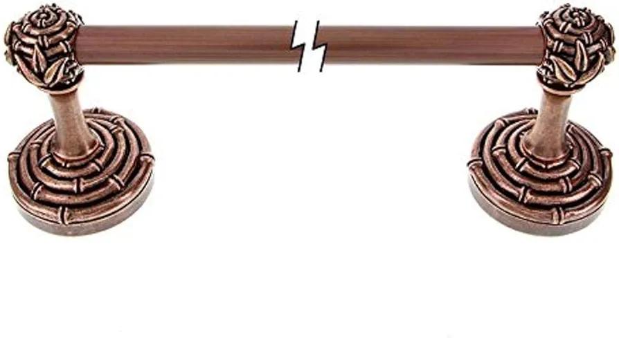 Vicenza Designs TB8007 Palmaria Bamboo Towel Bar 24-Inch Antique Copper