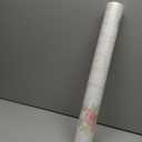 Floral Wallpaper Peel and Stick Vintage Non-Woven 3D Embossed Damask Flower Wallpaper Removable Self Adhesive Contact Paper Decorative Paper for Bedroom Living Room Wall Covering 20.8" x 197" (White)