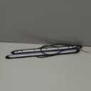 Car LED Daytime Running Lights Strip -12V Amber White Streamer Sequential Flowing DRL Lights - Auto Turn Signal Lights -Universal fit for Car, SUV, Truck (2Pack 27.5cm Black)