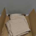 Fitable 2 Pack Faux Linen Rectangle Tablecloths: Waterproof Stain Resistant Wrinkle Free Textured Table Cloth, Washable Burlap Fabric Table Cover for Kitchen Dining Party, 52x70 Inch, Nature