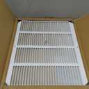 HVAC Premium 20" X 14 Steel Return Air Filter Grille for 1" Filter - Fixed Hinged - HVAC Duct Cover - Flat Stamped Face - White [Outer Dimensions: 22 5/8" X 16 5/8"]