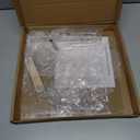 Cupcake Stand, 4 Tier Cupcake Holder, Light Up Cupcake Stand for 50 Cupcakes, Square Cupcake Tower, Dessert Table Display Set for Weddings, Christmas, Birthday Parties (Blue Light)