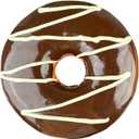 1 Pc 10 inches Fake Donut Artificial Doughnut for Decoration Realistic Fake Food for Display Faux Dessert Party Decorations Photography Props (Z Brown)