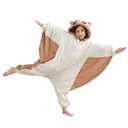 DELEY Onesie Kids Halloween Christmas Costume Cosplay Sleepwear One Piece Animal Pajamas, Flying Squirrel Brown, Size 130