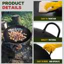 Teenyyou 24 Inch Discada Disc Cooker Blade High Heat Cooking Skillet Cooking Disc Cowboy Wok for BBQ, Camping, Picnic, Outdoor Activities