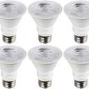 KOR (Pack of 6) LED PAR20 Light Bulbs, 8W (Replaces 50W 50PAR20), E26 Base, Waterproof Indoor/Outdoor Use, UL & Energy Star (5000K Day-Light)