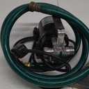 Water Transfer Pump, 115V 1/10HP Electric Utility Pump with On/Off Switch 2 * 6 ft Water Hoses Kit for Removing Water from Garden Pools Aquariums Hot Tub Draining 1/8 Low Suction for Rain Barrel