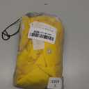 Morezi Dog Zip Up Raincoat with Reflective Buttons, Rain/Water Resistant, Adjustable Drawstring, Removable Hood, Raincoats with Legs 8lbs to 80lbs- Yellow - L