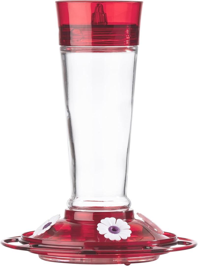 More Birds Bird Health+ Ruby Hummingbird Feeder, Glass Hummingbird Feeders for Outdoors, 4 Feeding Stations, 10 Ounces, Ruby Red More Birds Bird Health+ Ruby Hummingbird Feeder, Glass Hummingbird Feeders for Outdoors, 4 Feeding Stations, 10 Ounces, Ruby Red