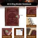 DUROTAN Tree of Life Journals Notebook Gift Set-Unique A5 Binder 400 Page Vintage Leather Suitable for Women & Men writing,Poets,Travelers,as a Diary Dnd Gift