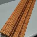 LazBlinds No Tools No Drill Cordless Bamboo Roman Shades, Light Filtering Window Treatment, Roll Up Bamboo Blinds for Windows 28'' W x 64'' H, Wood