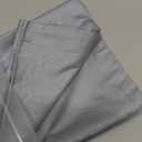 iMaylex Soft 100% Egyptian Cotton Zipper Pillow Case, Cozy and Lightweight Pillowcase, Set of 2, Light Grey, Standard, 20" x 26"