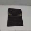 Under NY Sky Barista Apron - Black Leather Straps and Reinforcement - Riveted Pockets - Double Stiched - Leather Ring Loop - Professional Black Twill - Double as Half Bistro Apron - Chefs, Bartender