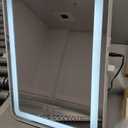 Vanity Mirror with Lights, 18"x13" Hollywood Lighted Makeup Mirror for Tabletop & Bedroom 3 Color Lighting Modes Smart Touch Control 360 Rotation Detachable