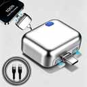 Smart Auto Disconnect Charger with USB-C Cable, 140W Auto Shut Off Phone Charger, PD3.1 Passthrough, Dual-Mode, Full Charge Disconnector for Phones, Laptops and Tablets and More